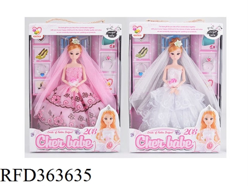 11.5 INCH FASHION WEDDING DRESS GIRL DOLL