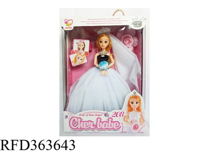 11.5 INCH FASHION WEDDING DRESS GIRL DOLL