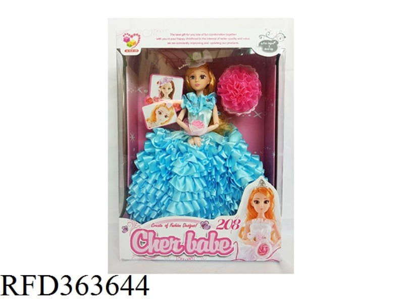 11.5 INCH FASHION WEDDING DRESS GIRL DOLL
