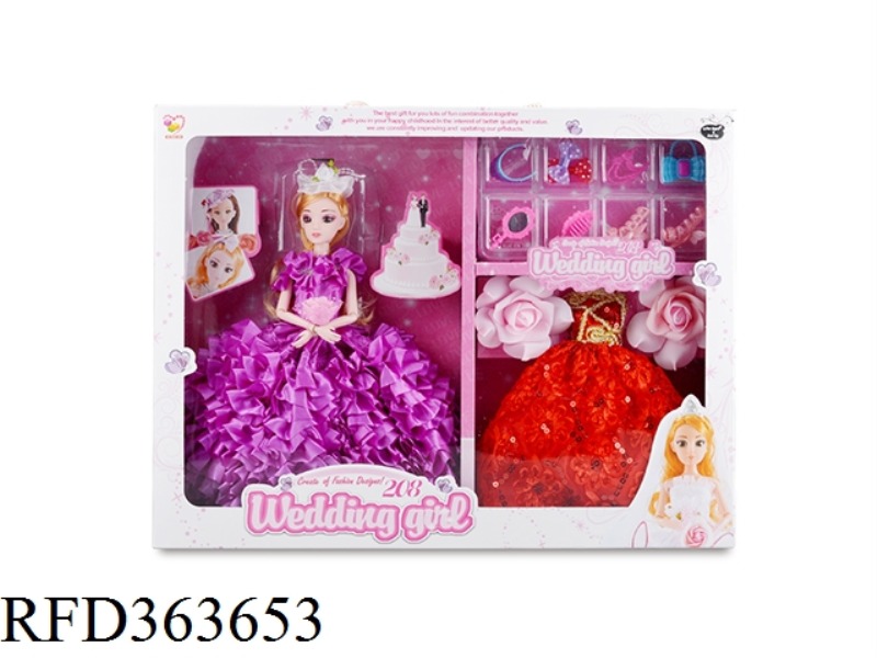 11.5 INCH FASHION WEDDING DRESS GIRL SET