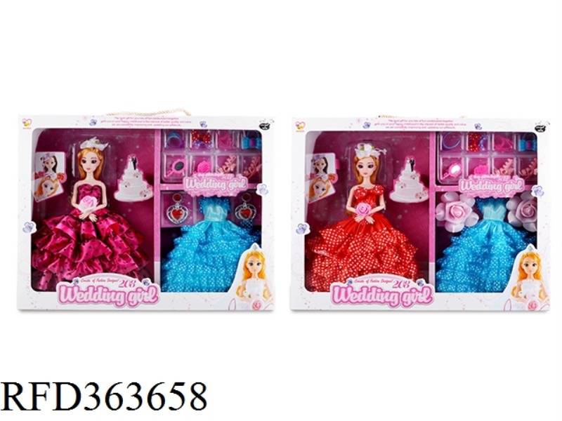 11.5 INCH FASHION WEDDING DRESS GIRL SET