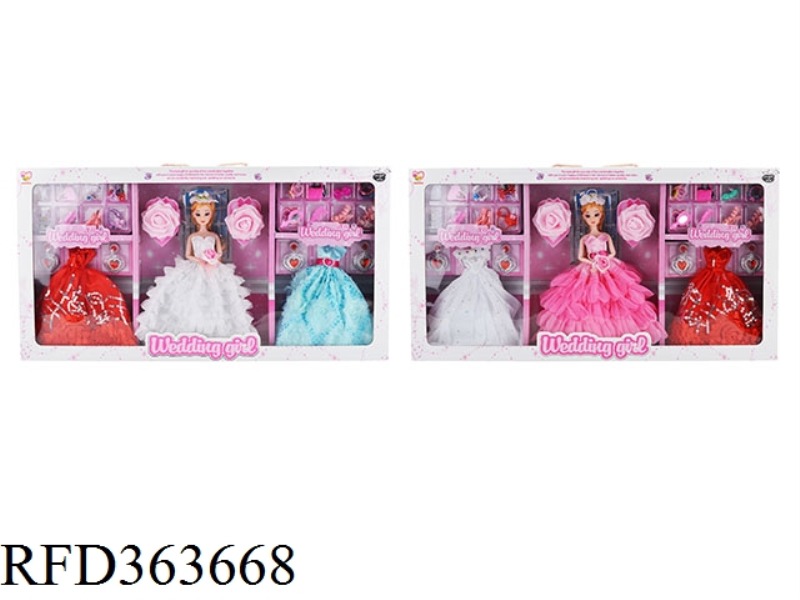 11.5 INCH FASHION WEDDING DRESS GIRL SET