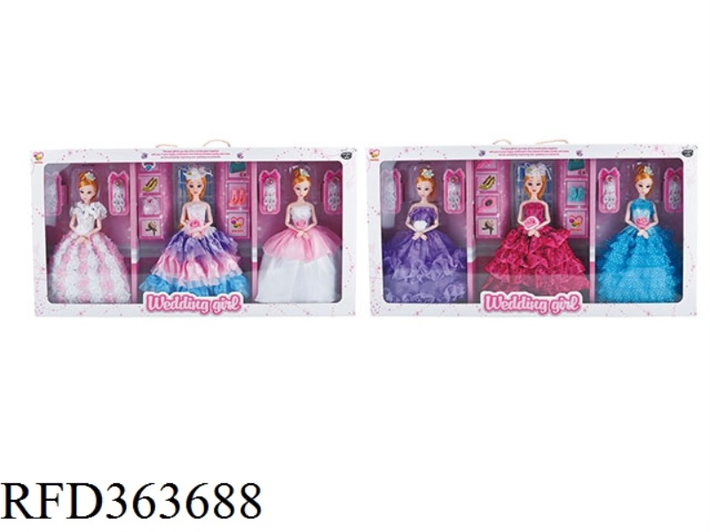 11.5 INCH FASHION WEDDING DRESS GIRL DOLL
