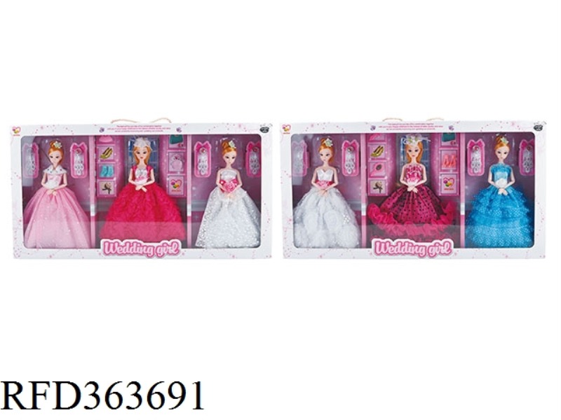 11.5 INCH FASHION WEDDING DRESS GIRL DOLL