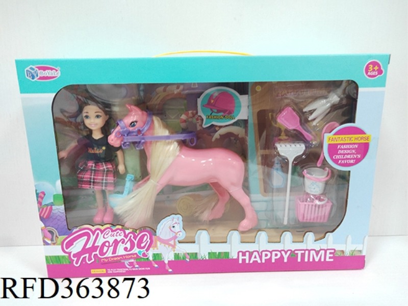 BARBIE WITH NEW MIDDLE SADDLE