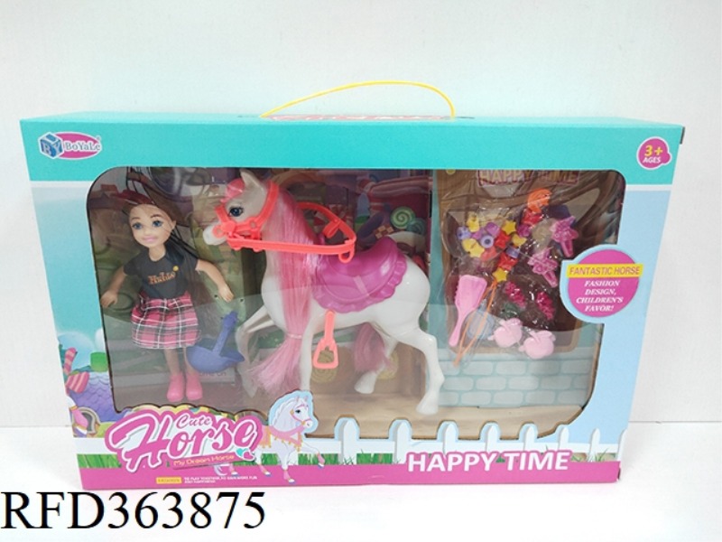 BARBIE WITH NEW MIDDLE SADDLE