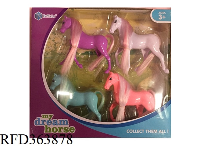 4 PACKS OF BARBIE HORSES