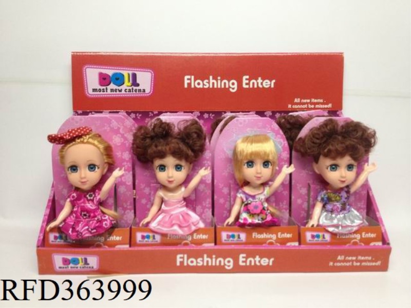 6.5 INCH LIVE HAND AND FOOT DOLL/4 MIXED/12PCS
