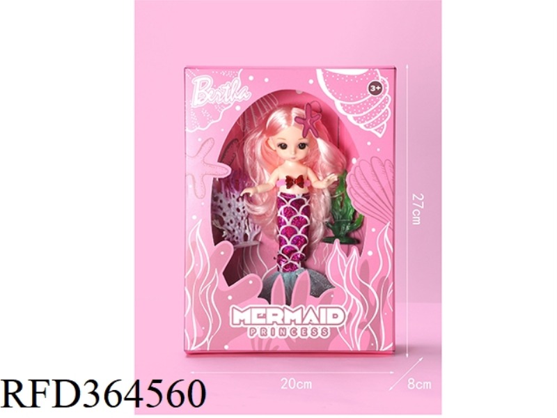 6 INCH 13 JOINT 3D EYE FASHION MERMAID PRINCESS/REAL BODY/4 ASSORTED