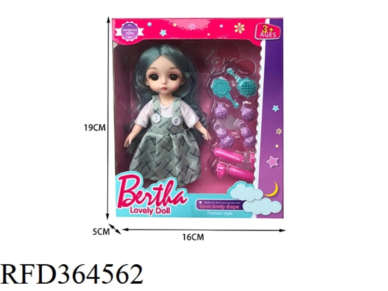 6 INCH 13 JOINT 3D EYE FASHION BESA DOLL/REAL BODY
