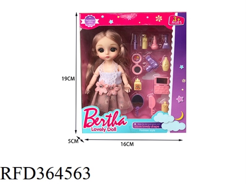 6 INCH 13 JOINT 3D EYE FASHION BESA DOLL/REAL BODY