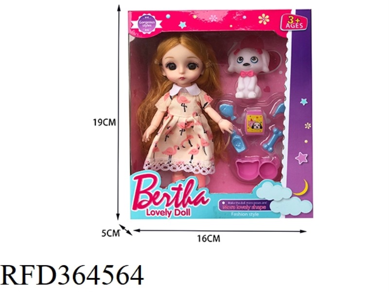 6 INCH 13 JOINT 3D EYE FASHION BESA DOLL/REAL BODY