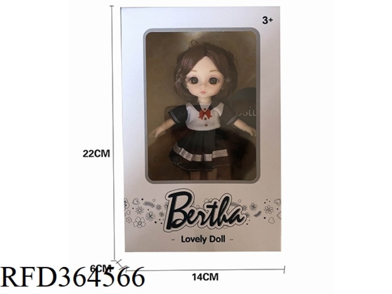 6 INCH 13 JOINT 3D EYE FASHION DOLL/REAL BODY