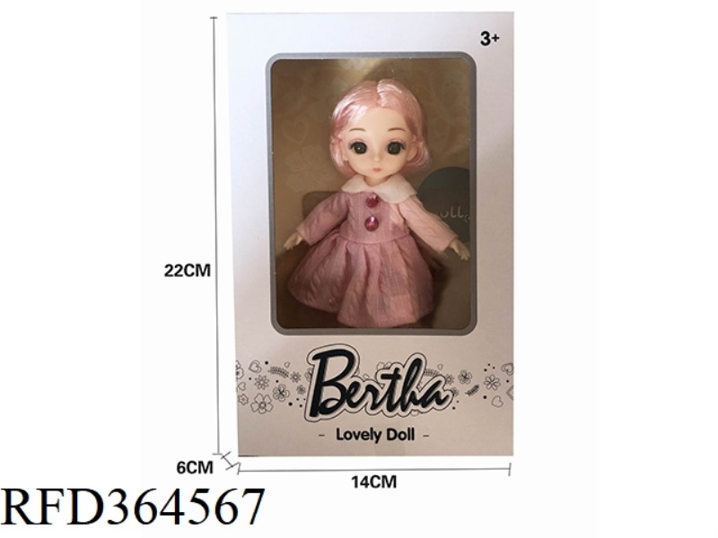 6 INCH 13 JOINT 3D EYE FASHION DOLL/REAL BODY