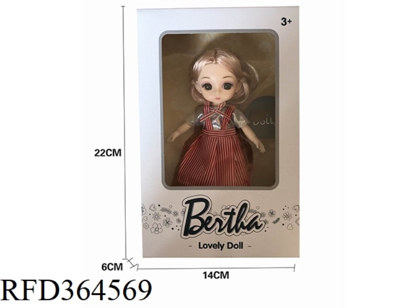 6 INCH 13 JOINT 3D EYE FASHION DOLL/REAL BODY