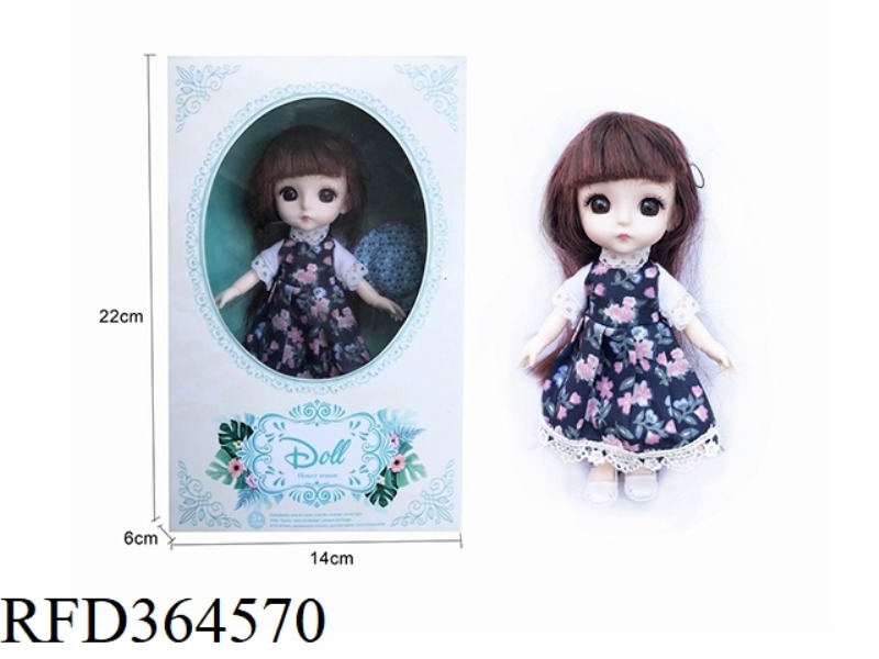 6 INCH 13 JOINT 3D EYE FASHION DOLL/REAL BODY