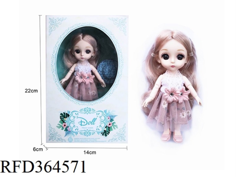 6 INCH 13 JOINT 3D EYE FASHION DOLL/REAL BODY