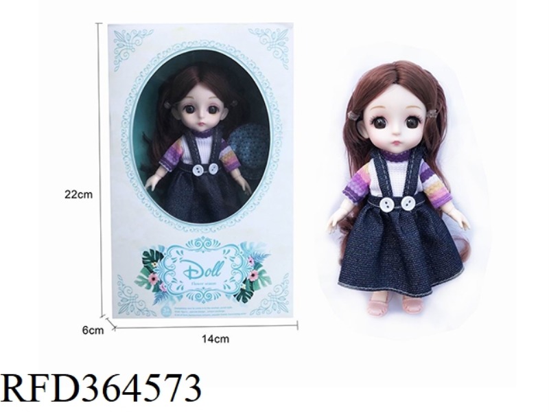 6 INCH 13 JOINT 3D EYE FASHION DOLL/REAL BODY