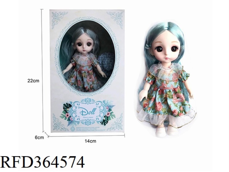 6 INCH 13 JOINT 3D EYE FASHION DOLL/REAL BODY
