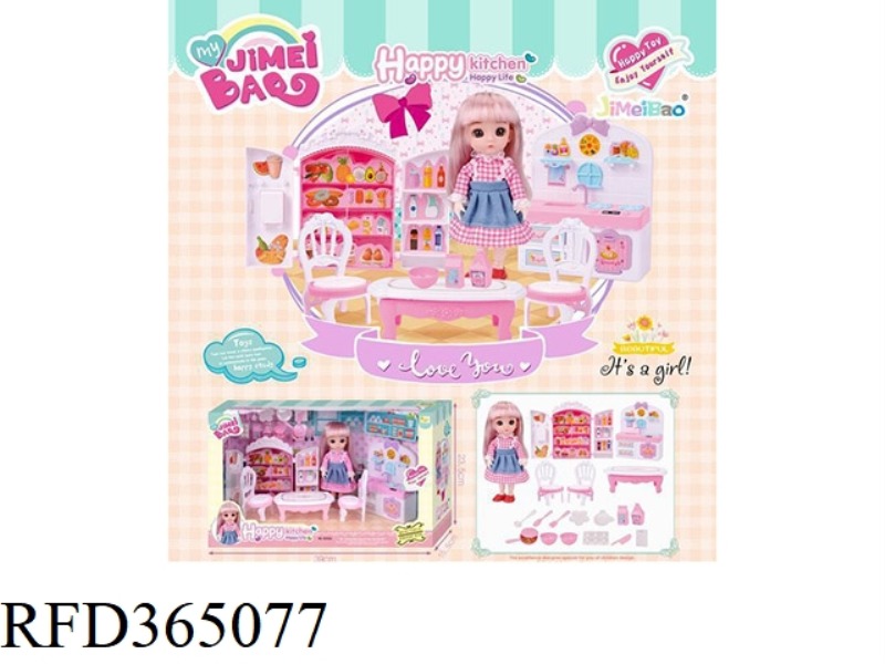 6 INCH MINI HAPPY KITCHEN DOLL