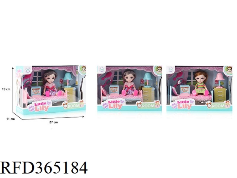 BED + 6.5 INCH DOLL