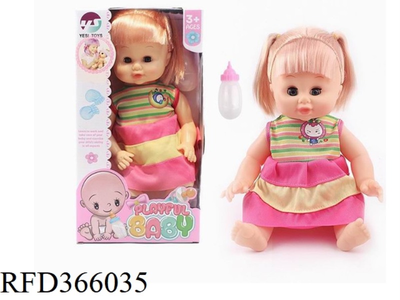 14 INCH FULL VINYL DOLL (12 SOUND PEE DOLL)