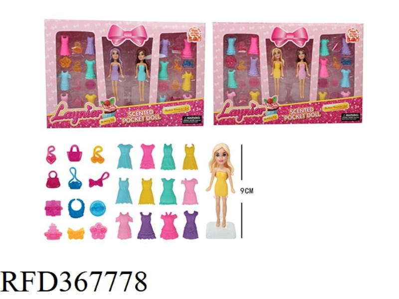 2 3.5 INCH SCENTED LITTLE BARBIES