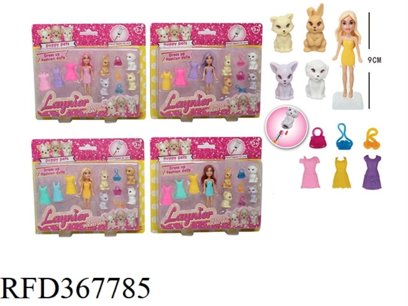 SCENTED 3.5 LITTLE BARBIE + 4 PETS