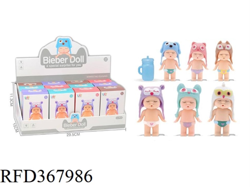 BIEBER DOLL CAN DRINK WATER 12PCS