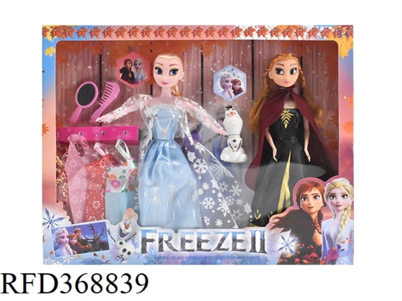11.5-INCH REAL HAND BARBIE PRINCESS WITH SLING MIRROR COMB AND SNOW TREASURE TWO SETS