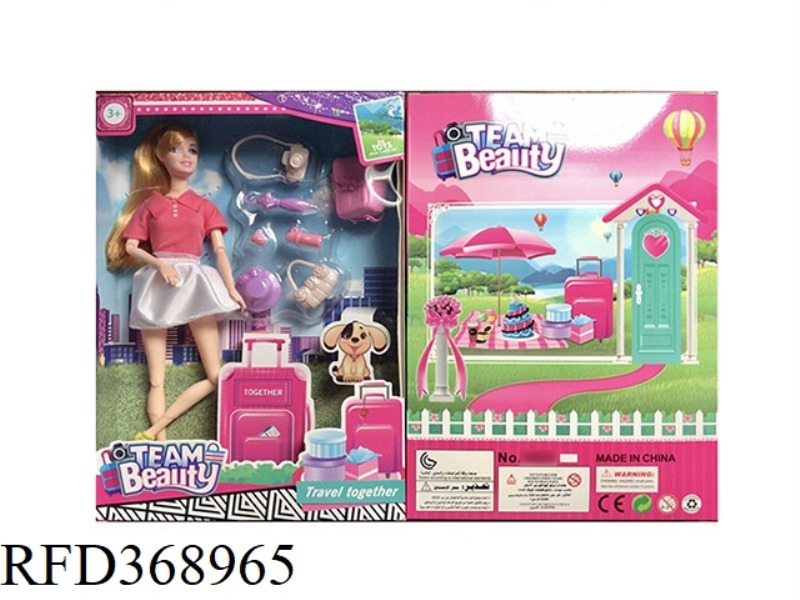 THEME 11.5-INCH SOLID BODY BARBIE 11 JOINTS WITH BLISTER ACCESSORIES AND SCHOOLBAG