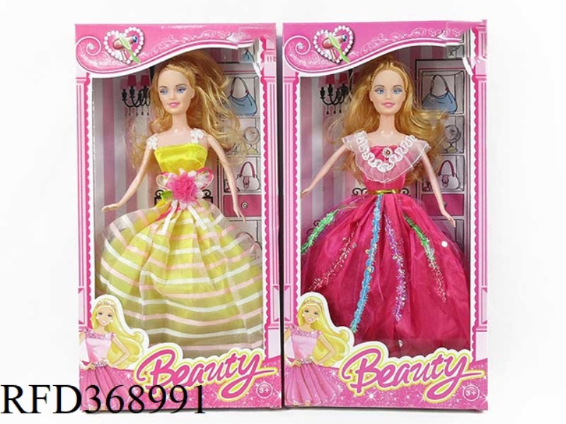 11.5 INCH SOLID BODY BARBIE LIVE HAND FLOWER DRESSES IN TWO ASSORTMENTS