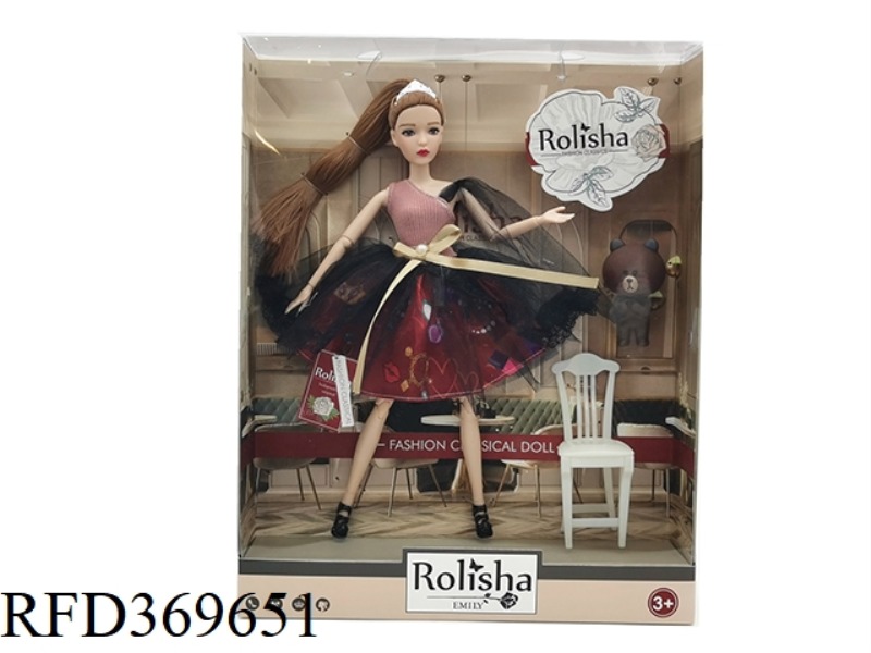 11.5-INCH DOLL HAS A 12-JOINTED BODY