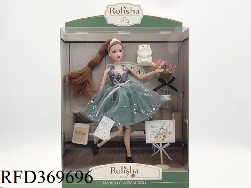 11.5-INCH DOLL HAS A 12-JOINTED BODY