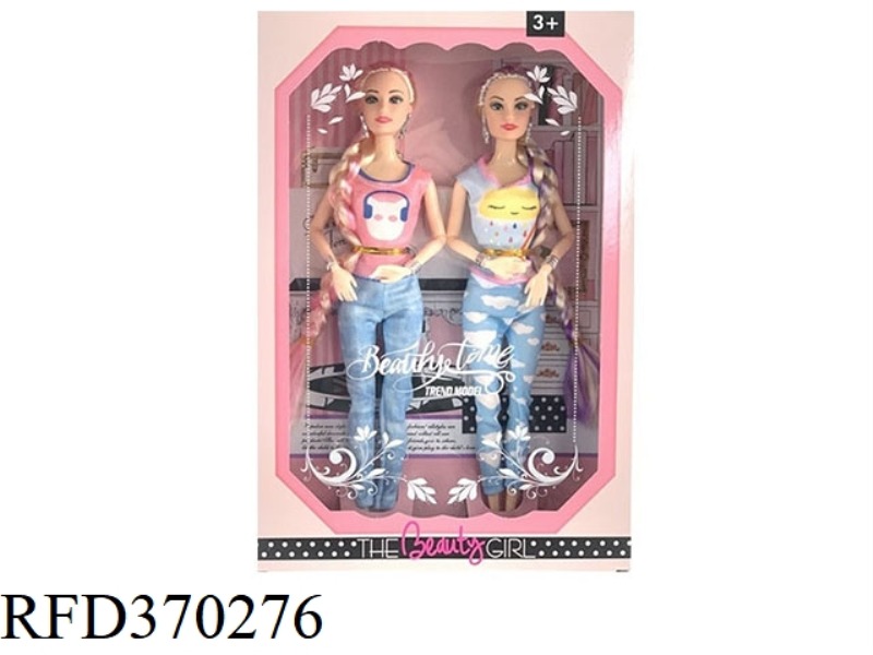 11.5-INCH 9-JOINT SOLID BRAID BARBIE SPORTSWEAR TWO MIXED OUTFITS