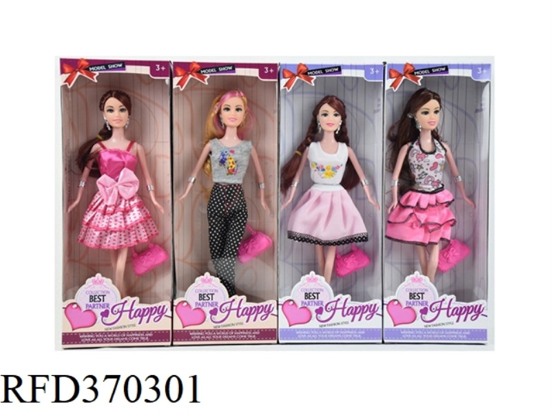 11.5 INCH SOLID BODY BARBIE 4 ASSORTED