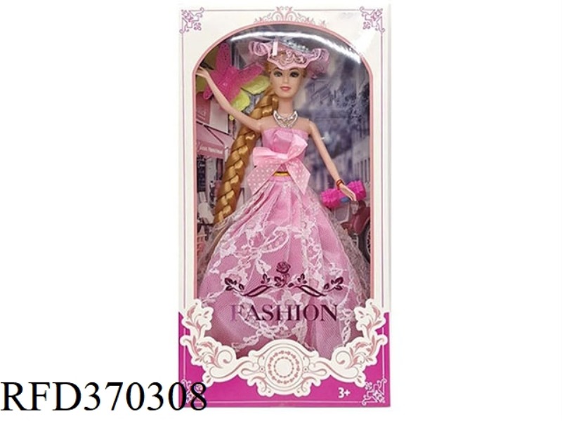 11.5-INCH SOLID BARBIE WITH TOTE BAG AND BUTTERFLY ACCESSORIES