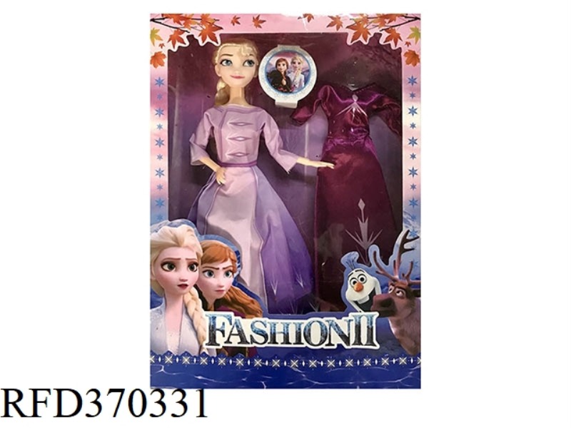 THE FOURTH GENERATION 11-INCH 9-JOINT SOLID BODY FROZEN AISHA WITH MATCHING CLOTHES