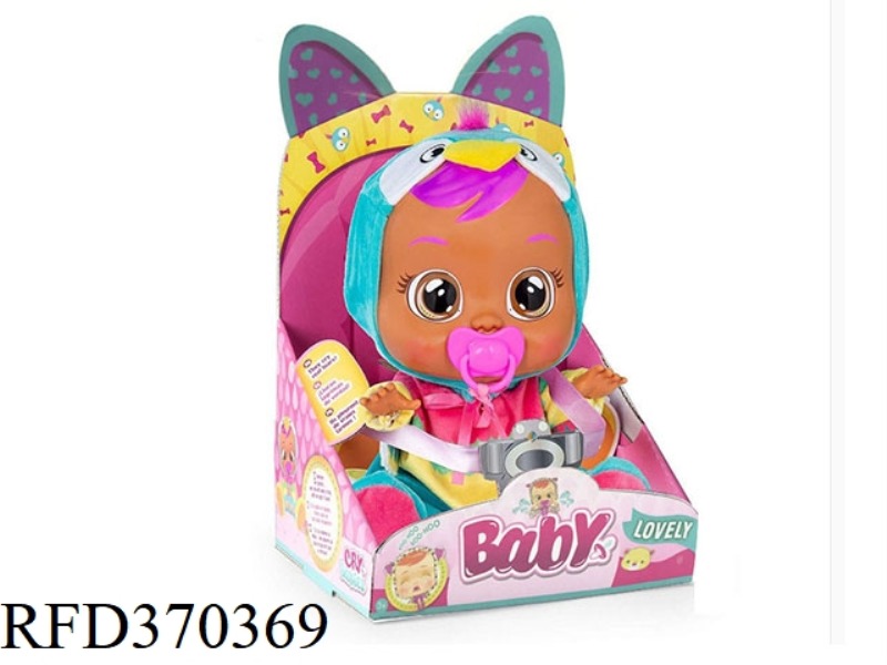 THE 3RD GENERATION PARROT 14-INCH VINYL CRYING DOLL WITH 4 MUSIC DAD.MOTHER.ANGRY.CRY DOLL WITH PACI
