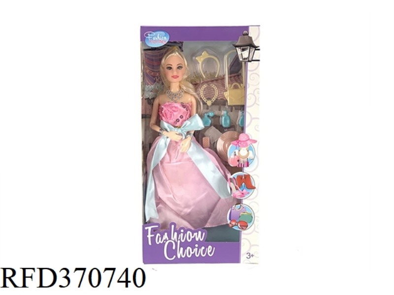 11.5 INCH BIG SKIRT BARBIE 9 JOINTS WITH BLISTER