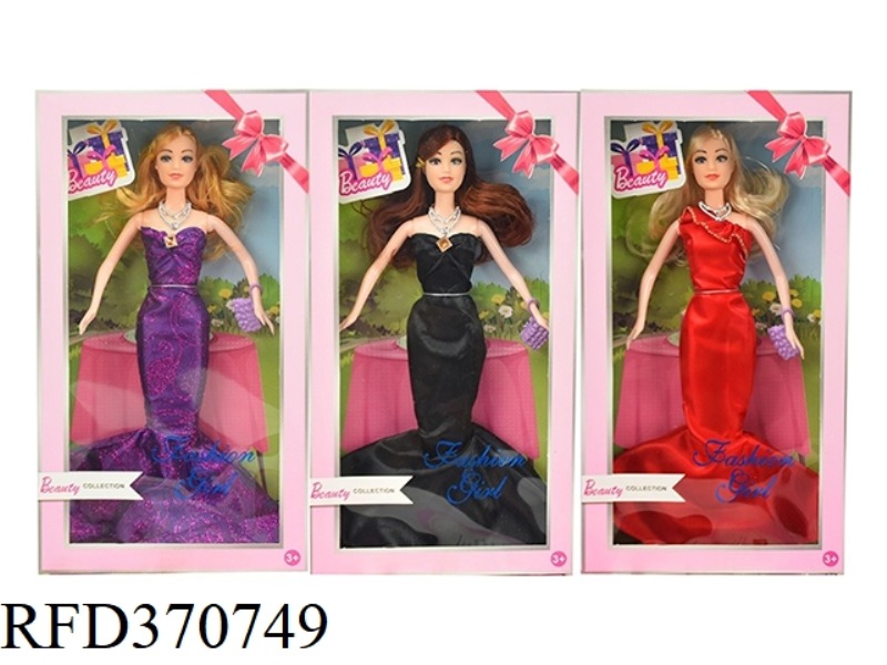 11.5-INCH LIVE HAND FASHION FISHTAIL SKIRT BARBIE THREE ASSORTED