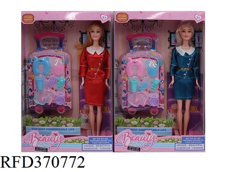 11.5 INCH FASHION HOUSEWIFE WITH TRAVEL BLISTER HAND