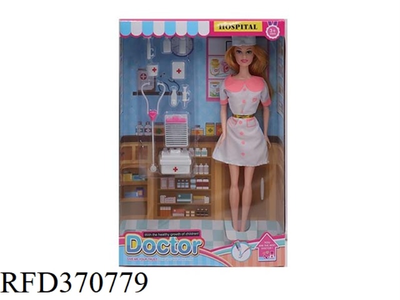 11.5 INCH NURSE BARBIE WITH MEDICAL BLISTER