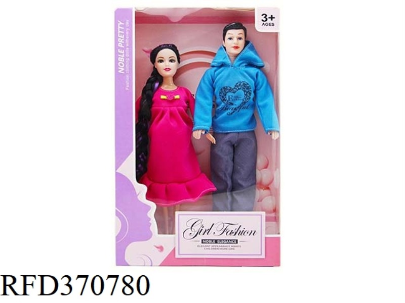 11.5-INCH FAMILY MALE AND FEMALE PREGNANT WOMEN BARBIE WORKING HAND