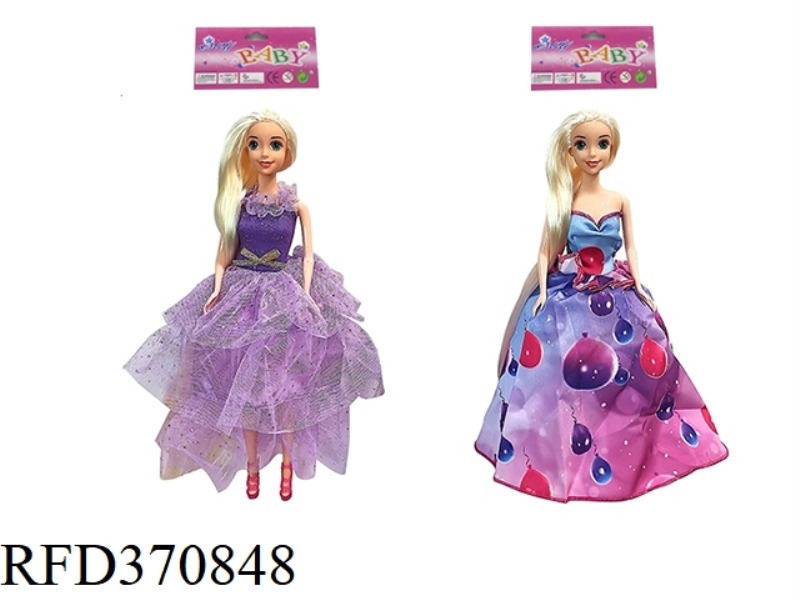 11.5-INCH REAL-LIFE WEDDING DRESS WITH LONG HAIR AND PRINCESS PRINCESS BARBIE TWO ASSORTMENTS