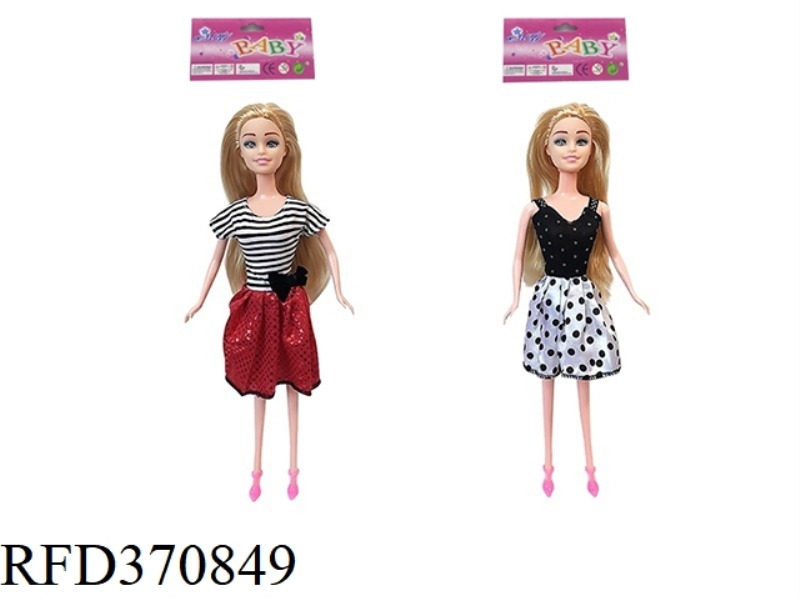 11.5-INCH REAL-LIFE FASHION SHORT SKIRT PRINCESS BARBIE TWO ASSORTED