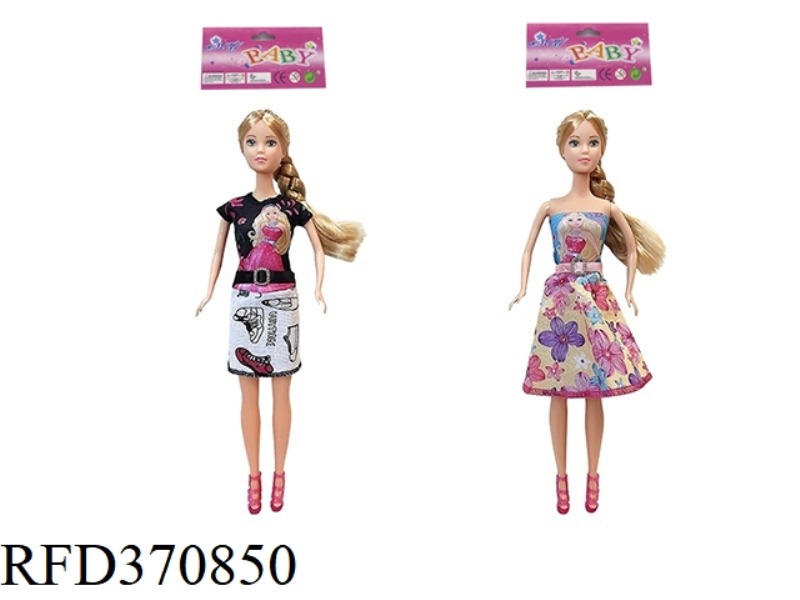 11.5-INCH REAL-LIFE FASHION SHORT SKIRT PRINCESS BARBIE TWO ASSORTED