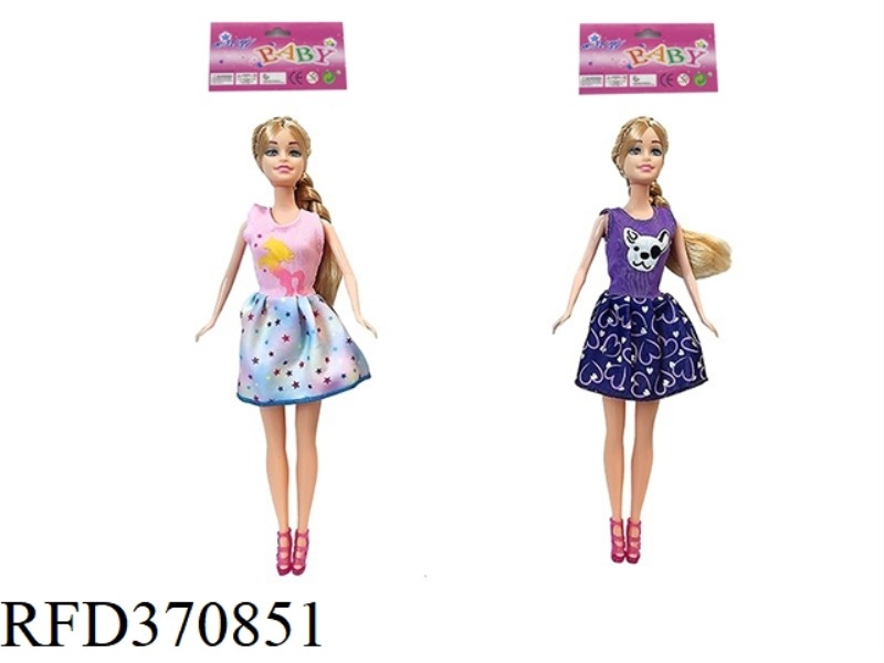 11.5-INCH REAL-LIFE FASHION SHORT SKIRT PRINCESS BARBIE TWO ASSORTED