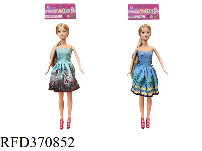11.5-INCH REAL-LIFE FASHION SHORT SKIRT PRINCESS BARBIE TWO ASSORTED