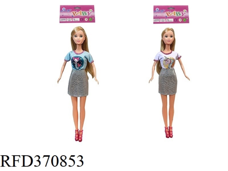 11.5-INCH REAL-LIFE FASHION SHORT SKIRT PRINCESS BARBIE TWO ASSORTED